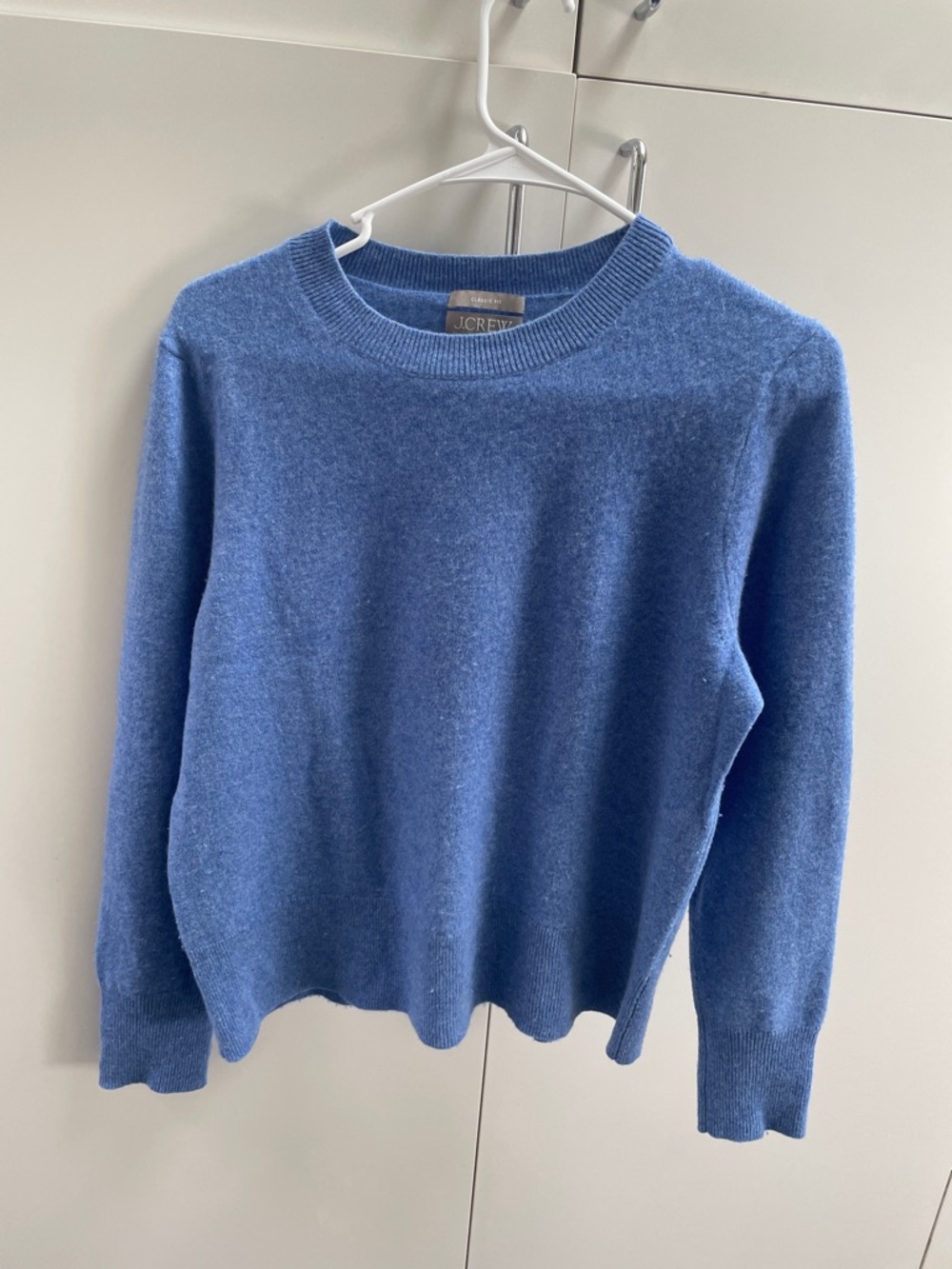 J. Crew Women’s  Heathered Blue Cashmere Sweater
